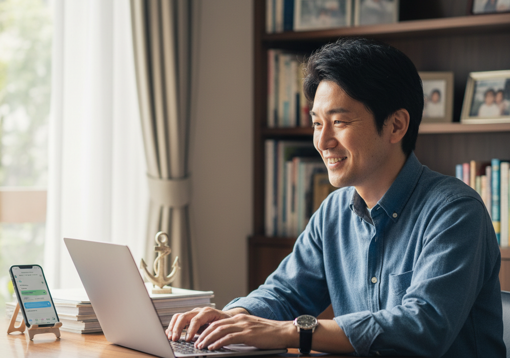 元自衛官が語る、在宅メルオペで安定と家族時間を得た軌跡⚓📖