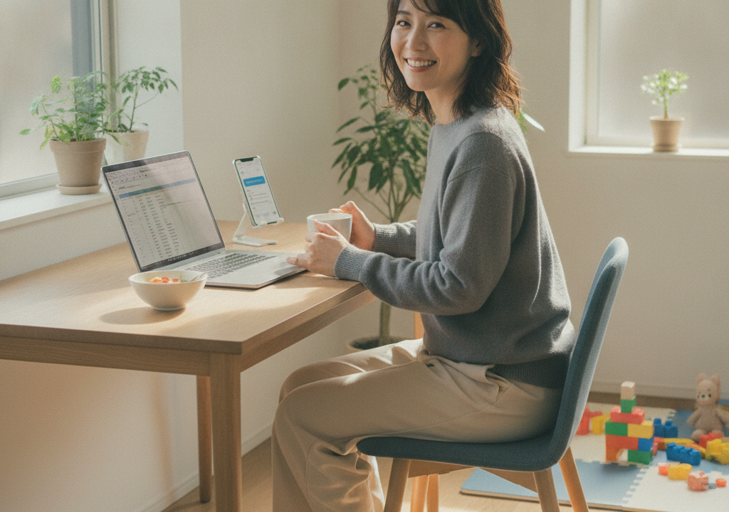 子育てしながら在宅メルオペ！午前中の時間を満喫する私のコツ、教えちゃおっかな💌